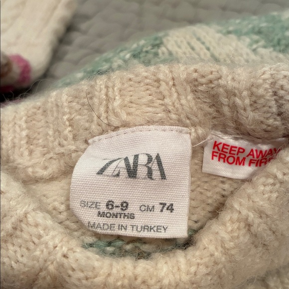 Zara 6-9 mos Knit Sweater - Picture 3 of 6